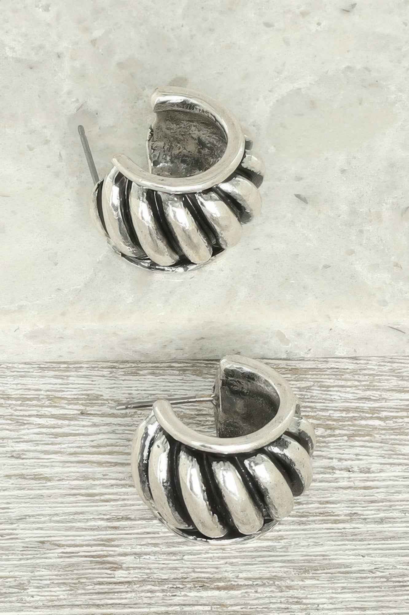 Western Bubble Huggie Hoop Earrings