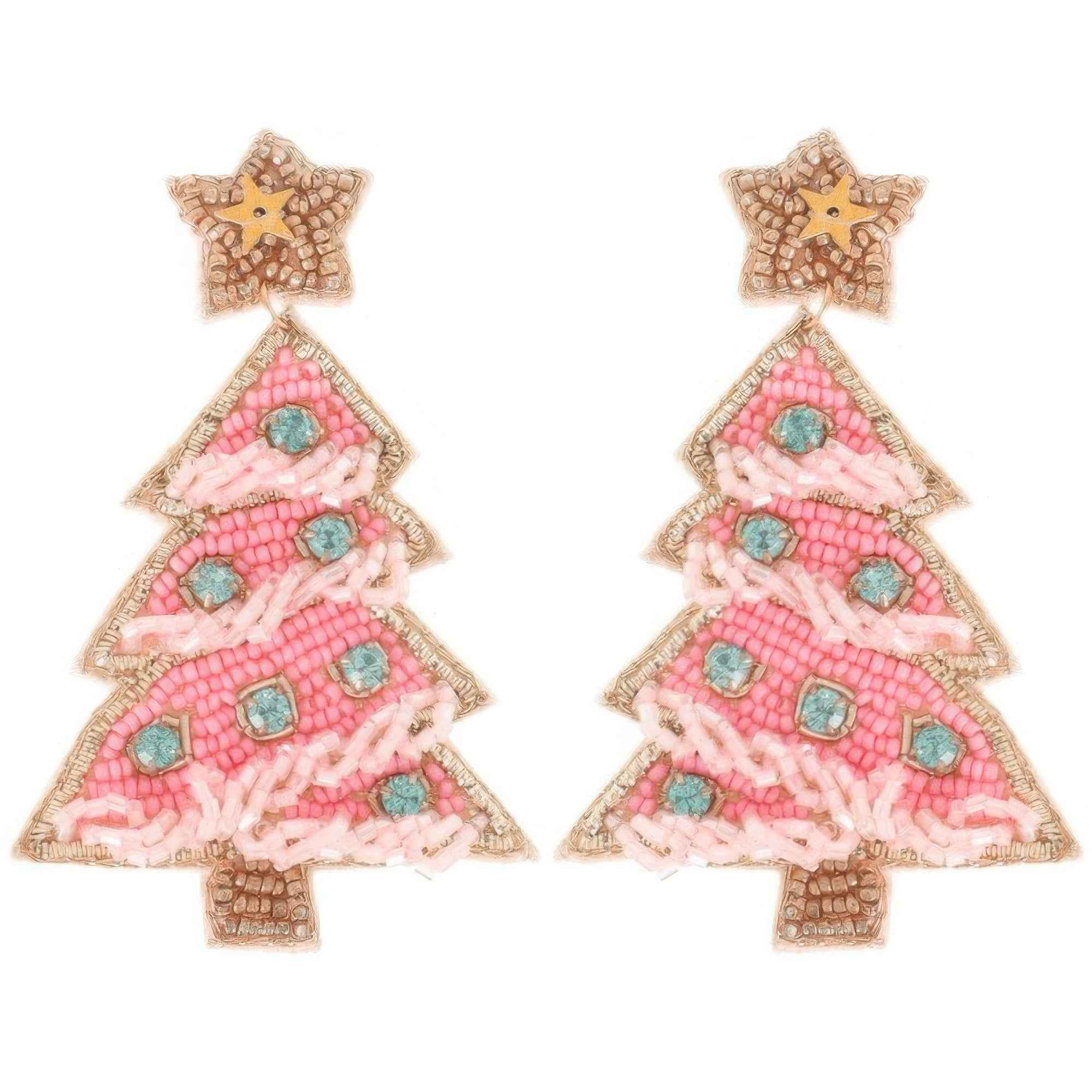 Christmas Tree With Star Topper Post Earrings