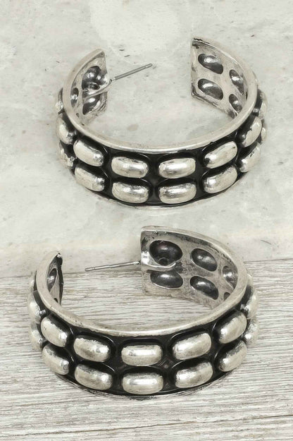 Western Bubble Alpine Hoop Earrings