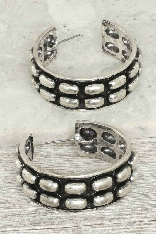 Western Bubble Alpine Hoop Earrings