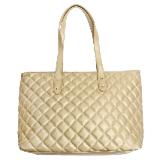 Quilted Diamond Lattice Pu Leather Tote Bag