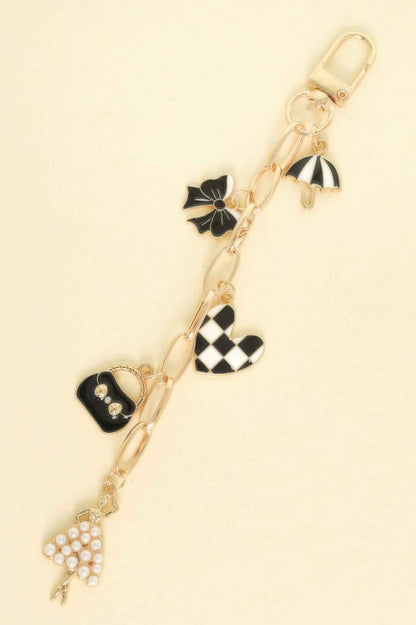 Classic Theme Bag Charm Keychain