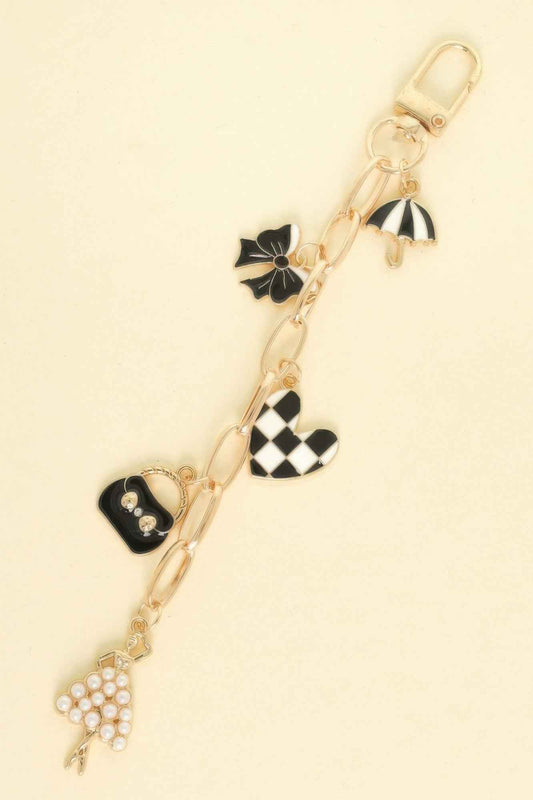 Classic Theme Bag Charm Keychain