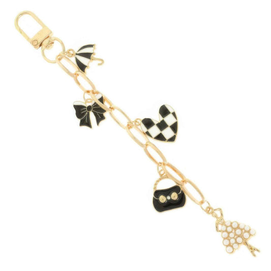 Classic Theme Bag Charm Keychain