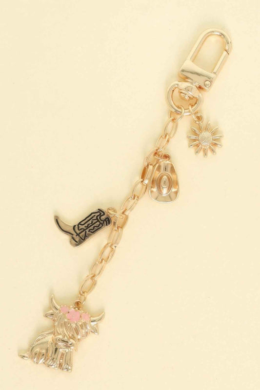 Western Theme Bag Charm Chain