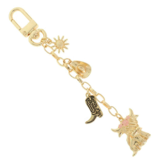 Western Theme Bag Charm Chain