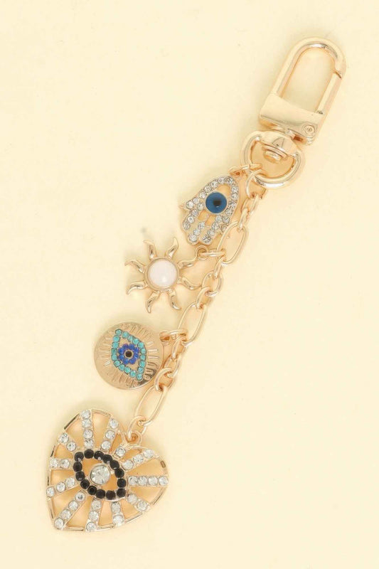 Evil Eye Hand Bag Charm Chain