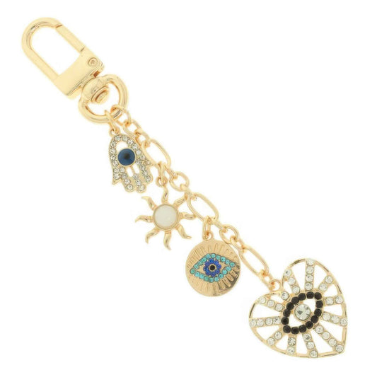 Evil Eye Hand Bag Charm Chain