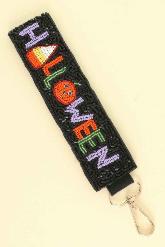 Halloween Bag Charm Wristlet Keychain