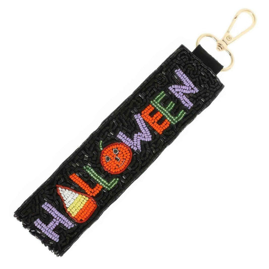 Halloween Bag Charm Wristlet Keychain