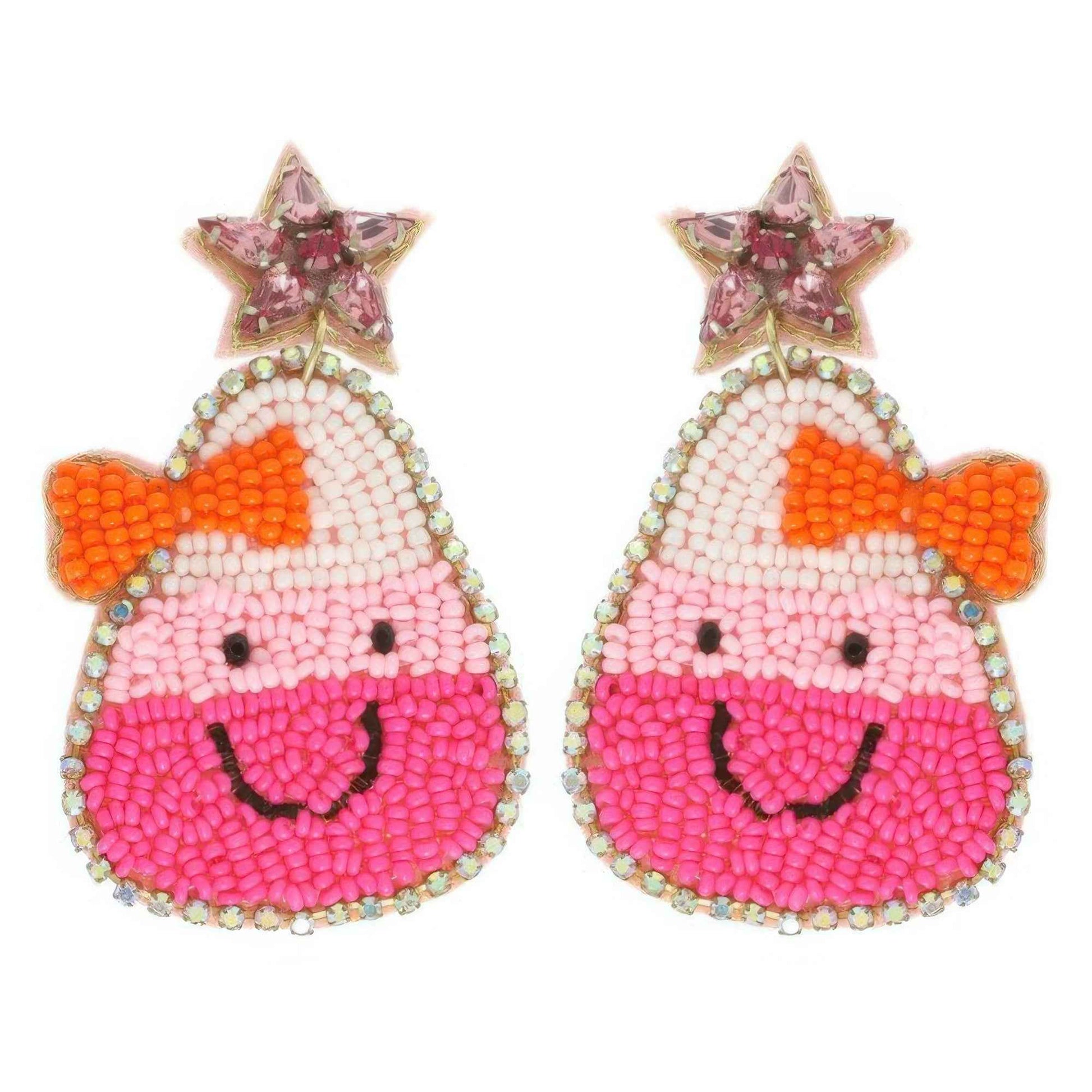 Halloween Candy Corn Dangle Earrings