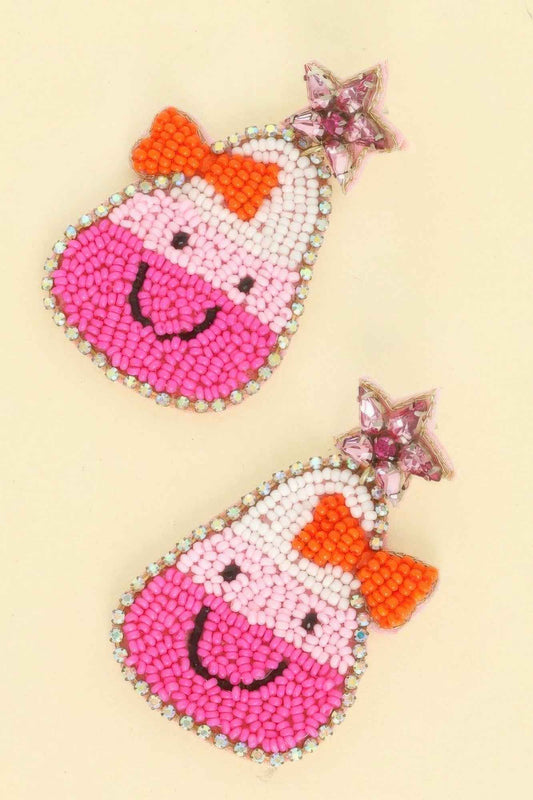 Halloween Candy Corn Dangle Earrings