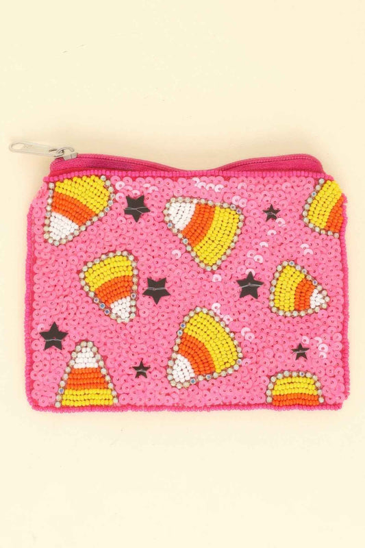 Halloween Candy Corn Coin Bag