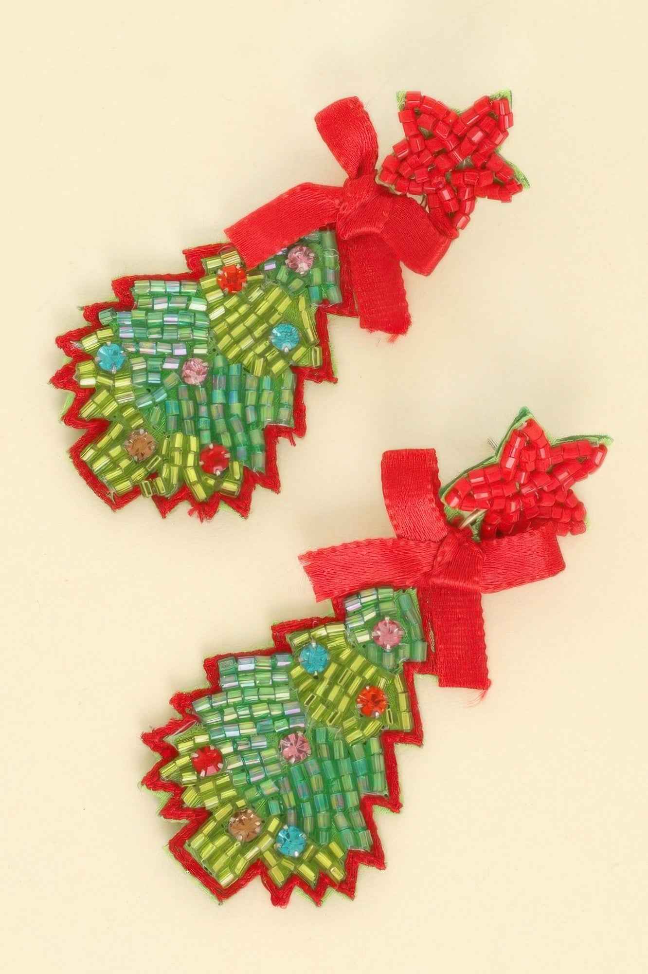 Christmas Tree Post Dangle Earrings