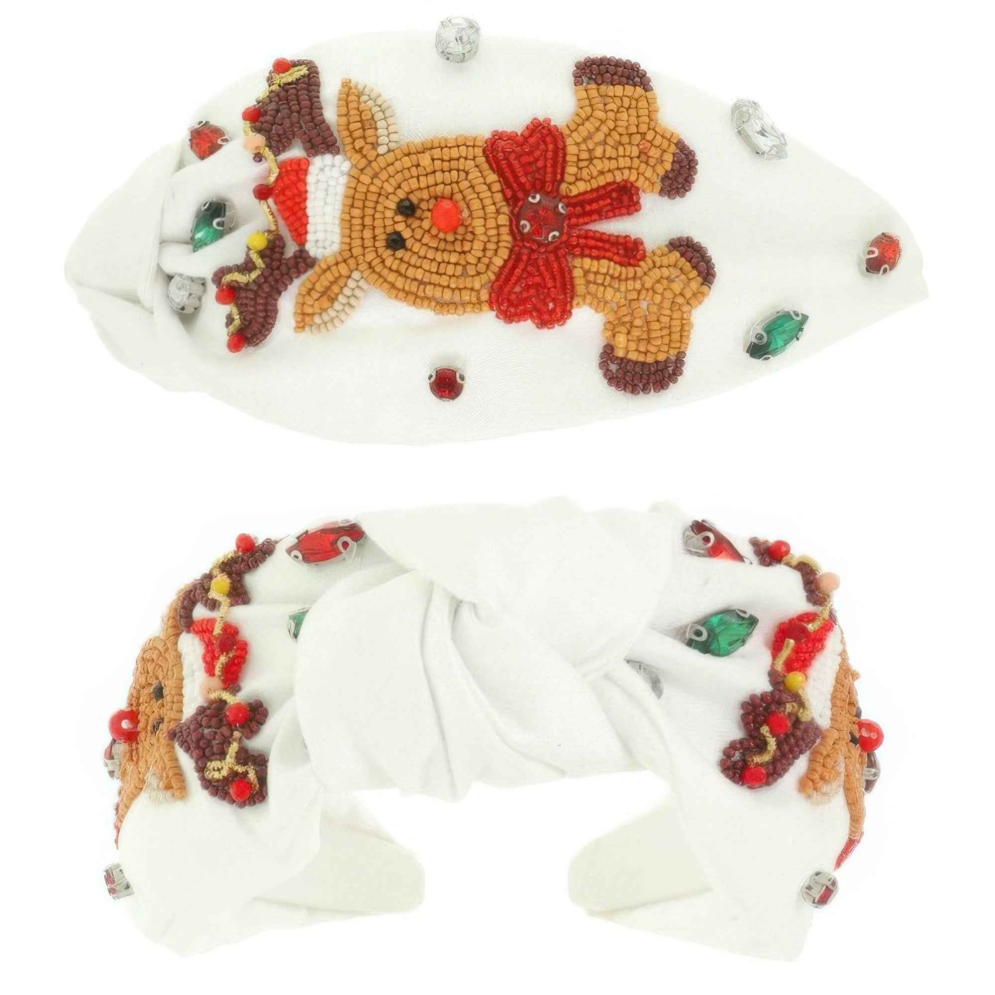 Christmas Rudolph Top Knot Headband