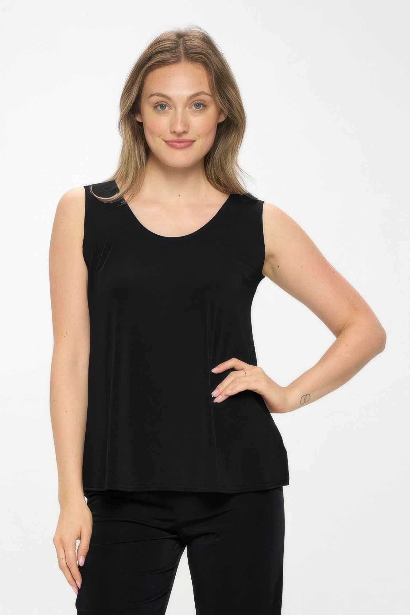 Bns Solid Sleeveless Tank Top