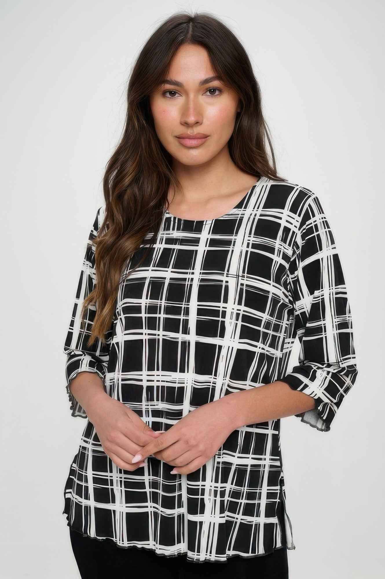 Plus Sizes Bns Print Missy Top