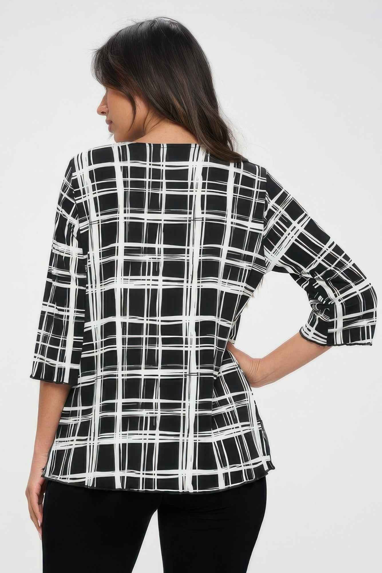 Plus Sizes Bns Print Missy Top