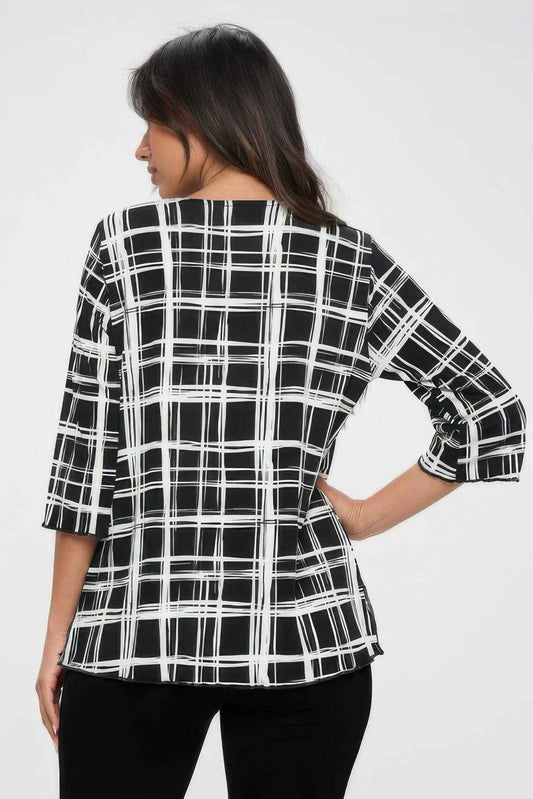 Plus Sizes Bns Print Missy Top