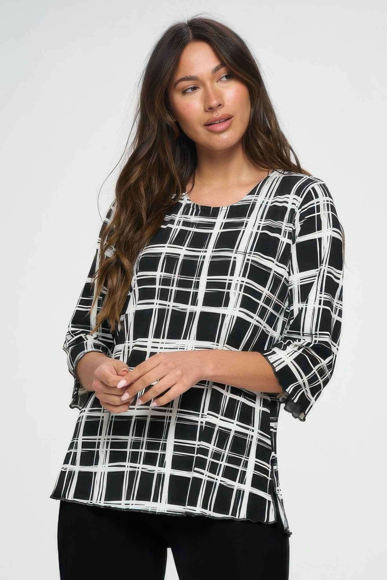 Plus Sizes Bns Print Missy Top