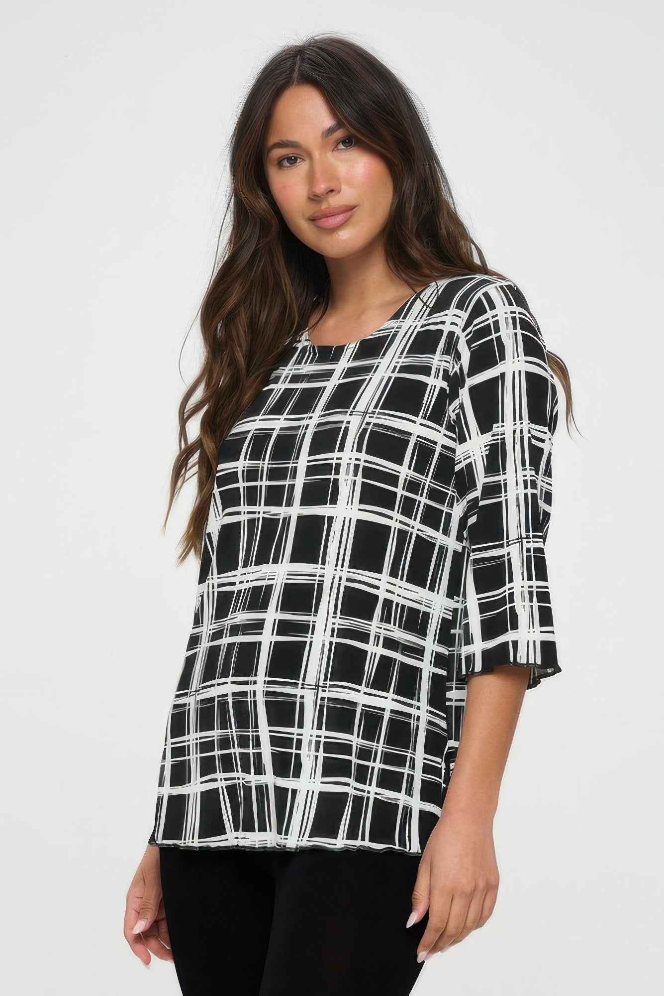 Plus Sizes Bns Print Missy Top