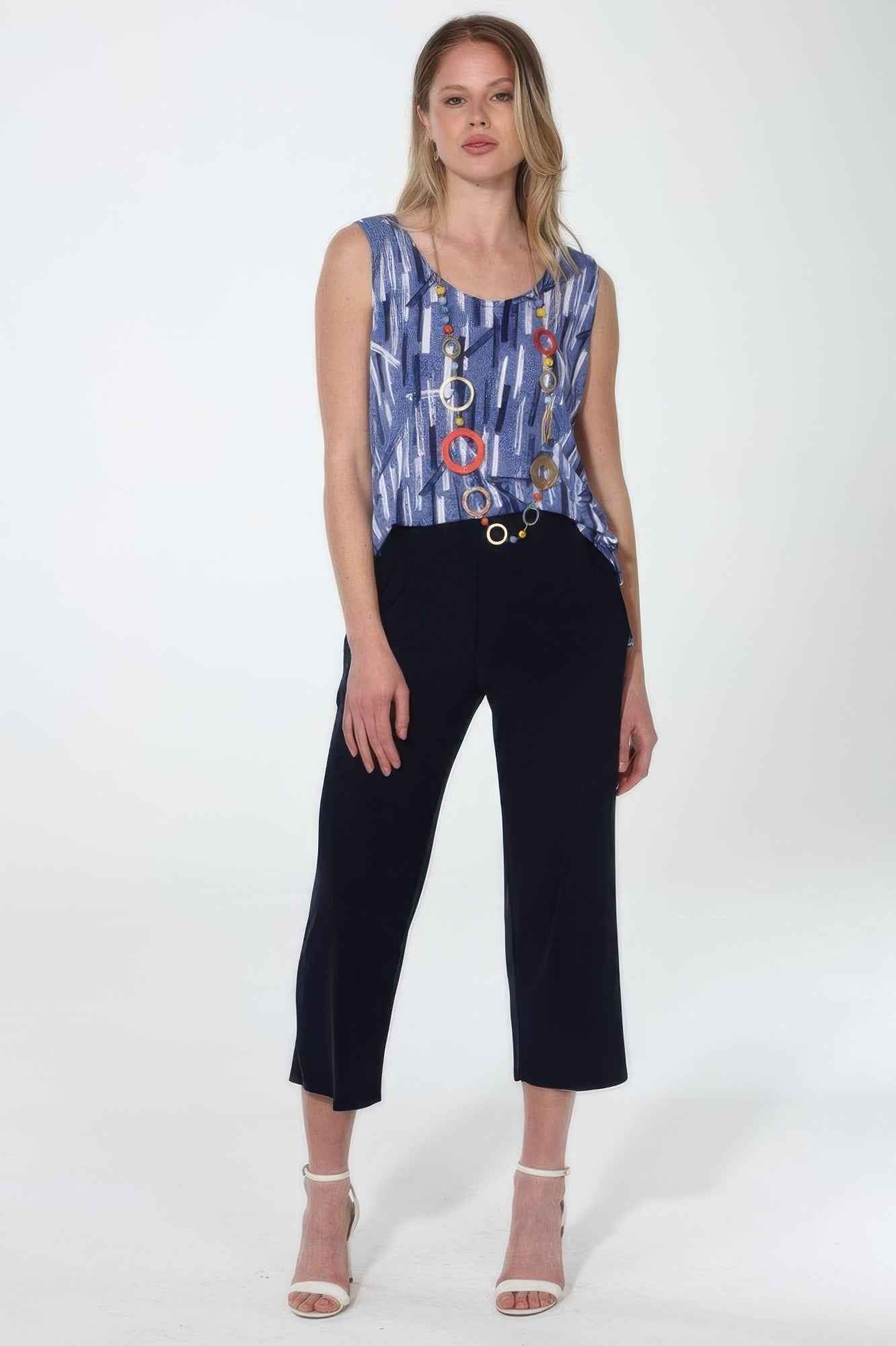 Hit Wide Leg Ankle Length Pants