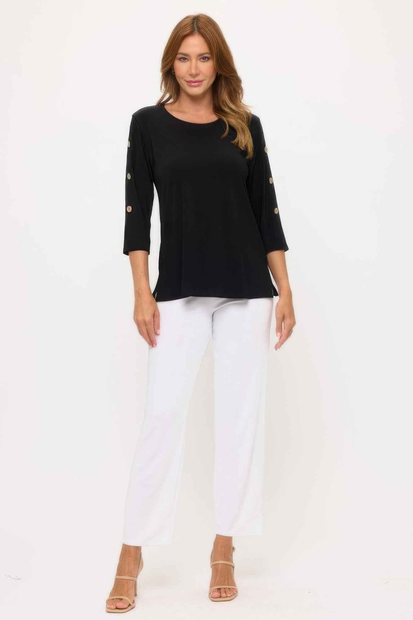 Hit Side Button Sleeve Top