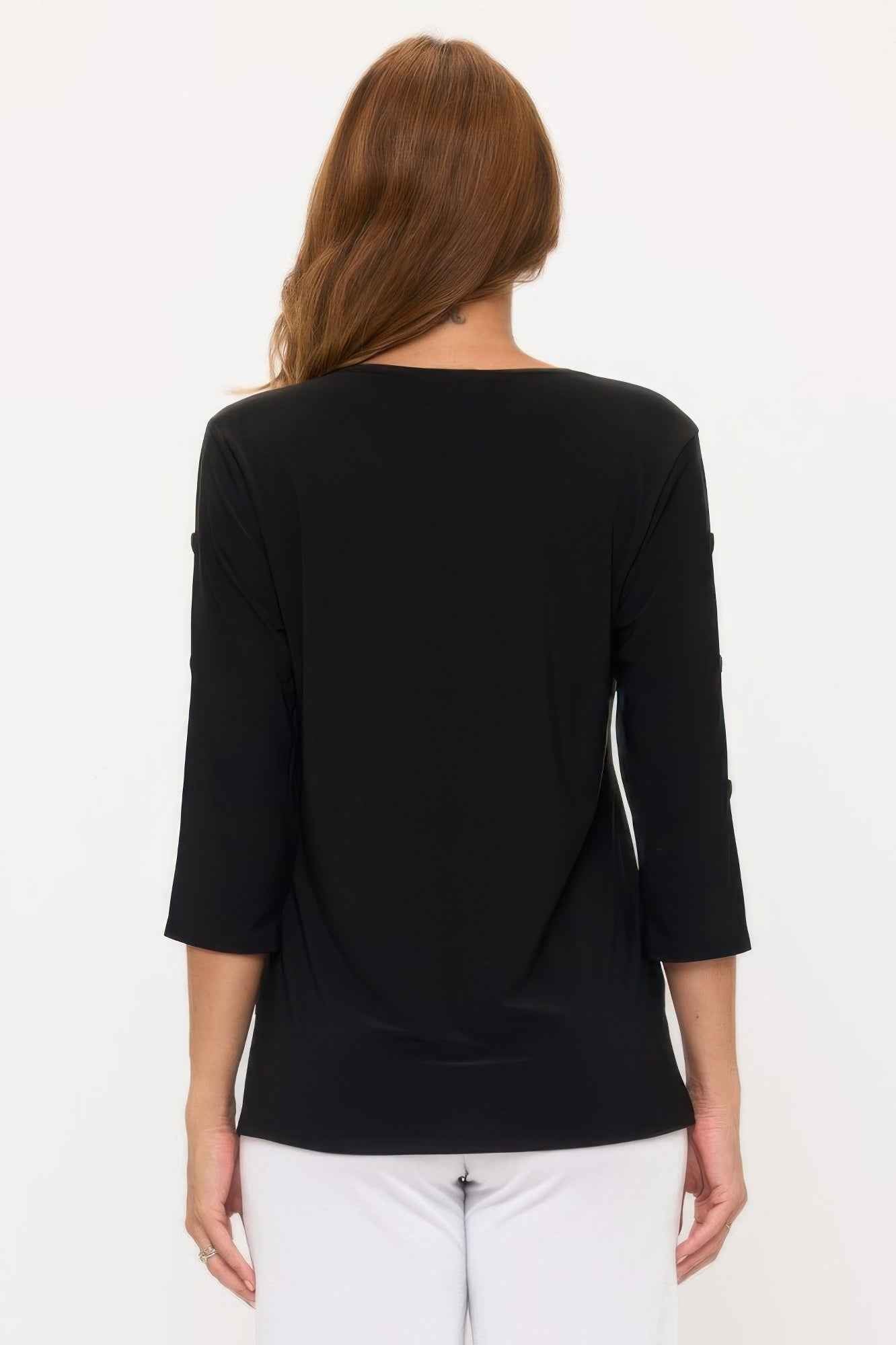 Hit Side Button Sleeve Top