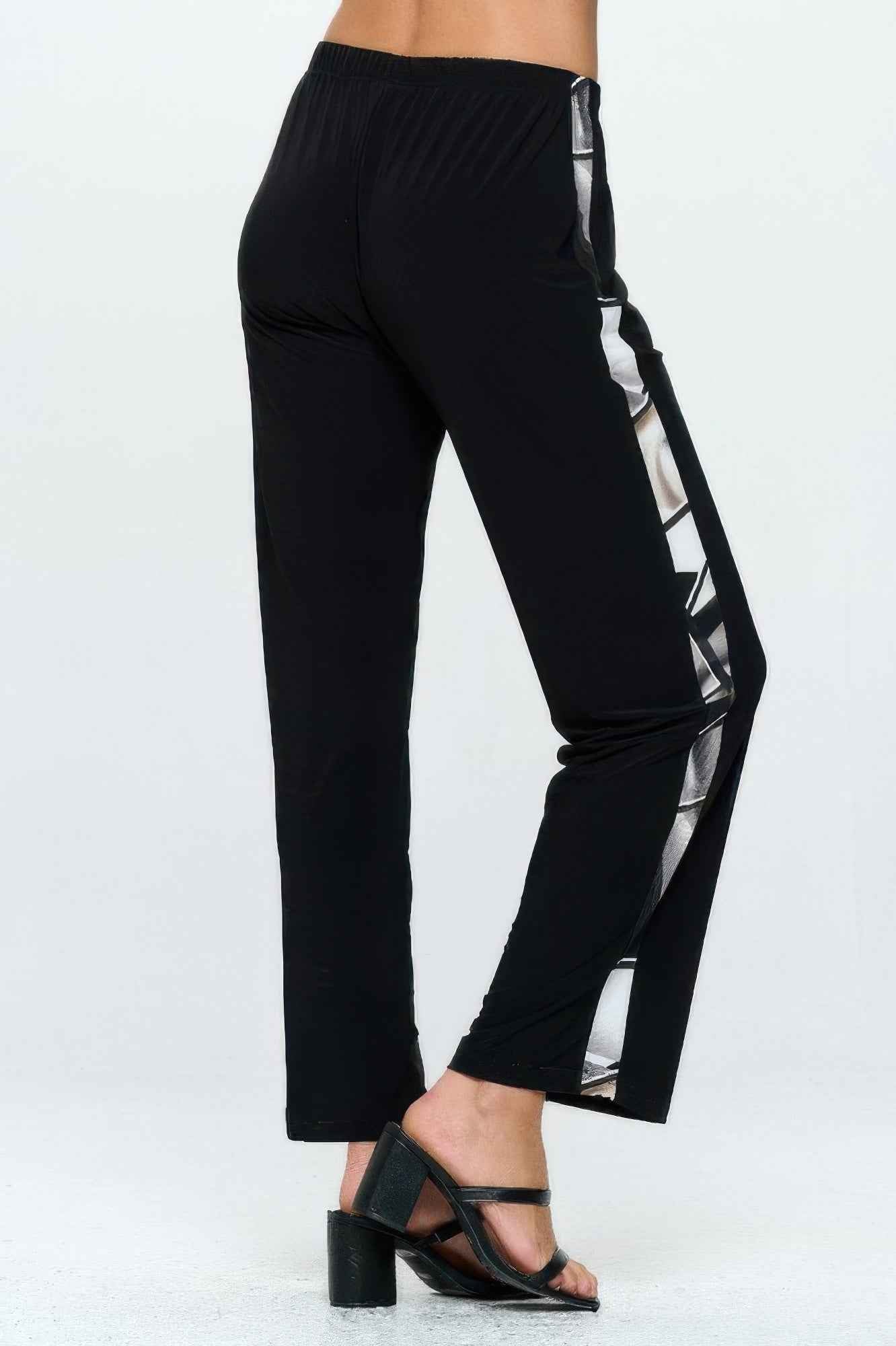 Hit Contrast Straight Pants
