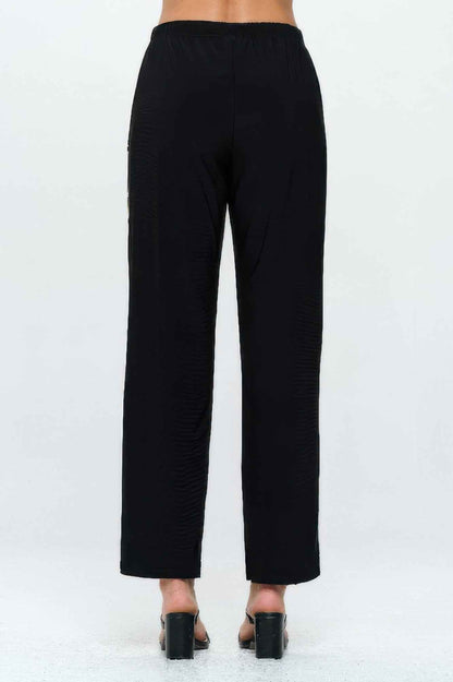 Hit Contrast Straight Pants