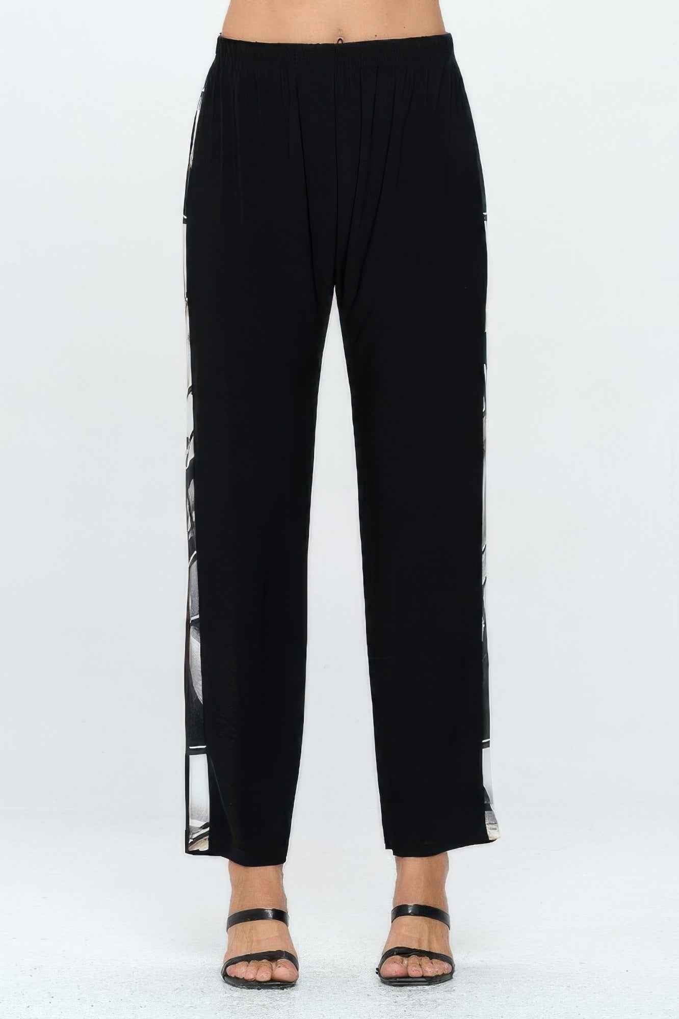 Hit Contrast Straight Pants