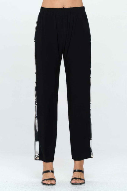 Hit Contrast Straight Pants