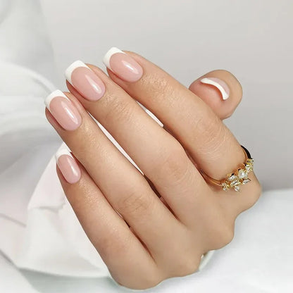 Classic French Square Nails - Press On Nails