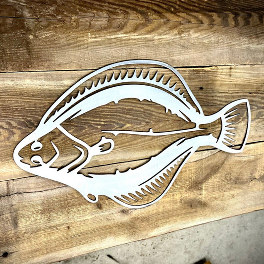 Steel Flounder / Halibut Wall Art
