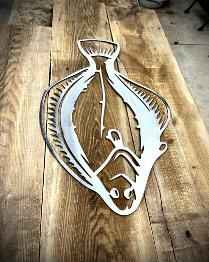 Steel Flounder / Halibut Wall Art