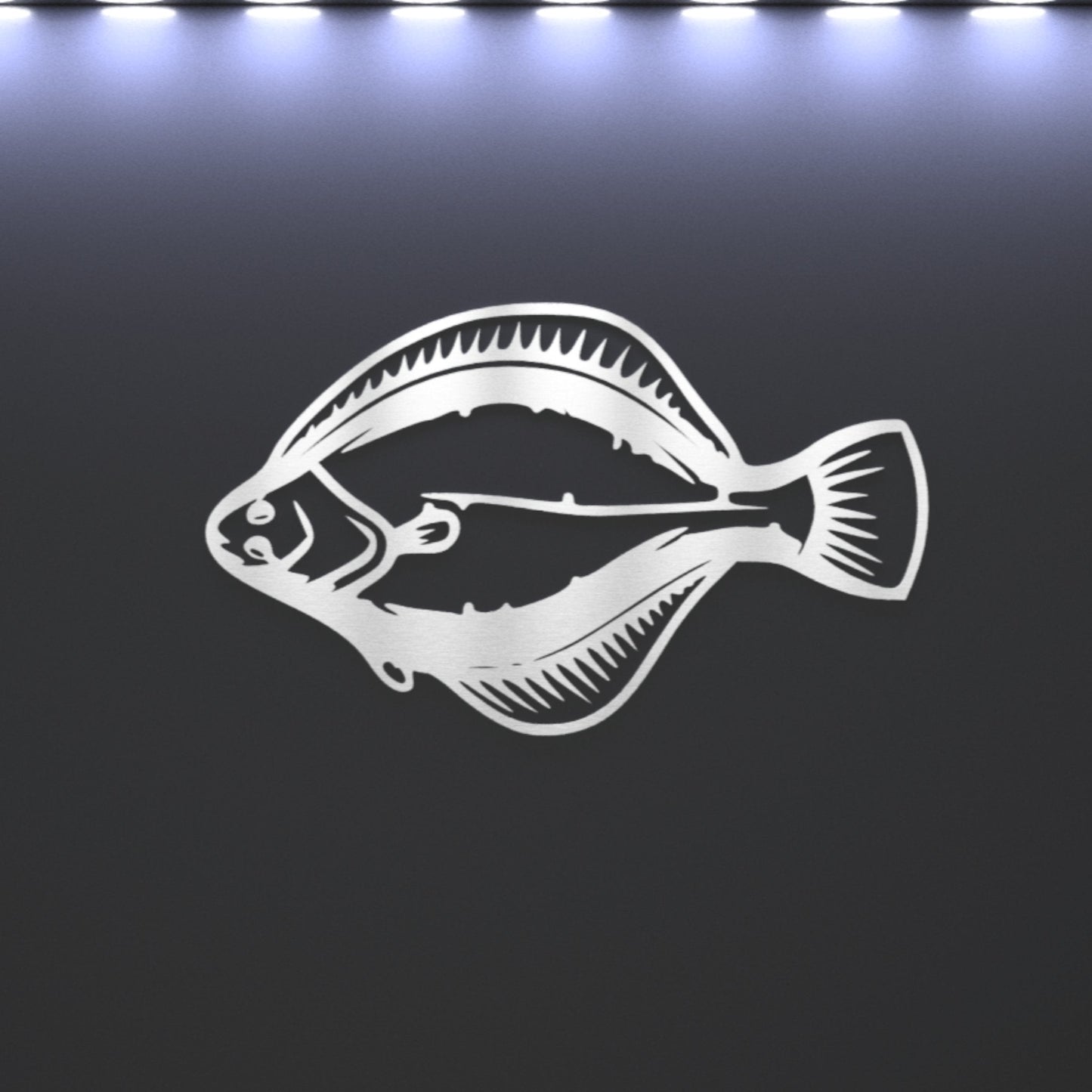 Steel Flounder / Halibut Wall Art