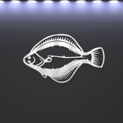 Steel Flounder / Halibut Wall Art
