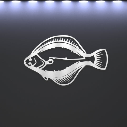 Steel Flounder / Halibut Wall Art