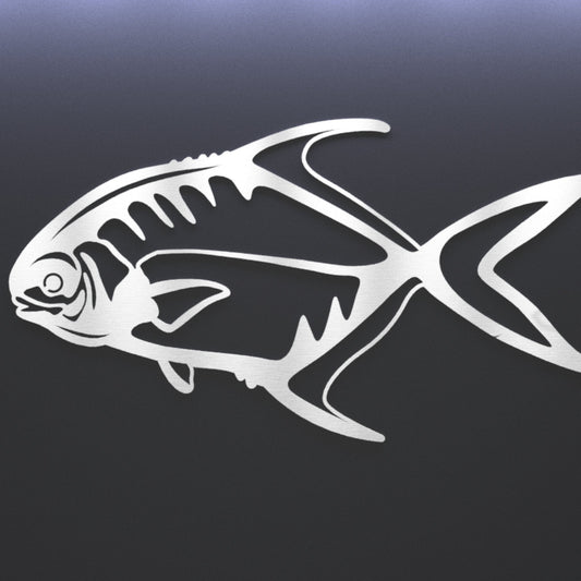 Steel Permit Fish Wall Art